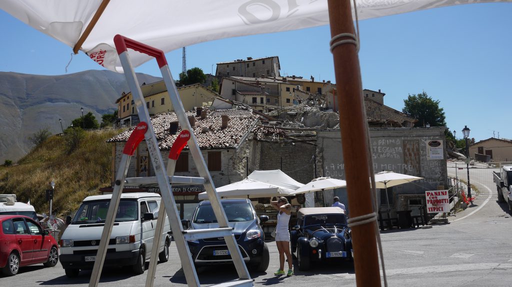 Castelluccio destroyed by the earthquake