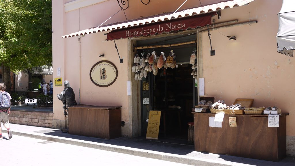 A working shop in Norcia