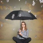 woman with umbrella