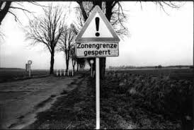 Connecting streets between villages were interrupted and the warning sign far enough before the fence and mined strip